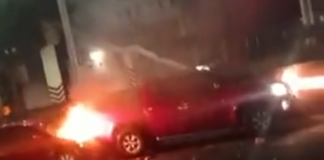 Impactante accidente la madrugada de hoy a la altura del PRI Oaxaca