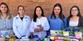Entrega Irma Bolaños alimentos de la canasta básica a casas hogar del Sistema DIF