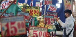 Prevén moderación de inflación anual a 7.80% en primera quincena de febrero