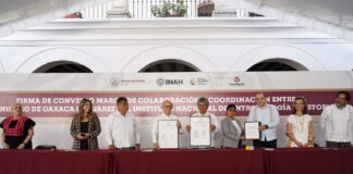 Municipio de Oaxaca de Juárez e INAH firman convenio de colaboración