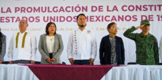 Conmemora Gobierno de Oaxaca Aniversario de la Promulgación de la Constitución