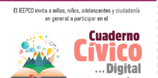 Convoca IEEPCO a participar en la cuarta edición del Cuaderno Cívico Digital