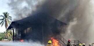 Capacitan a brigadas contraincendios de municipios afectados por fuga de amoniaco en la Agencia Donají