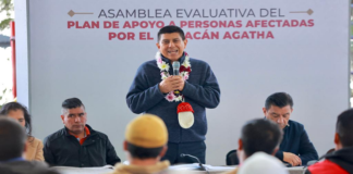 Supervisa Gobernador de Oaxaca obras y acciones en municipios afectados por Ágatha