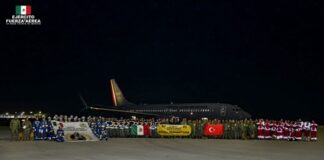 Sale del AIFA vuelo de la Fuerza Aérea Mexicana rumbo a Turquía