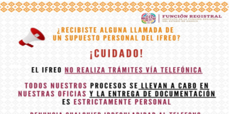 Advierte IFREO a la ciudadanía estar alerta ante posibles fraudes y extorsiones telefónicas