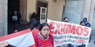 Protestan Desplazados de Copala para exigir retorno a sus hogares