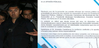 Renuncian Comisionado de Seguridad Pública de Xoxocotlán