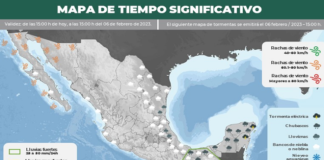 Se pronostican chubascos en el Sureste del País