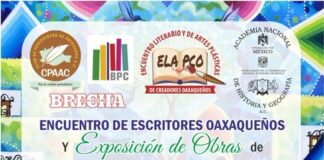 Nueva generación de artistas plásticos en el Encuentro de Escritores Oaxaqueños, en la Biblioteca Central