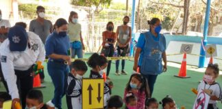 Capacita Policía Vial Estatal a infantes en materia de prevención de accidentes