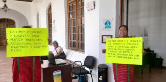 Triquis protestan contra edil de Oaxaca, insisten en espacios