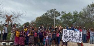 Cumple 20 días bloqueo de obras del Corredor Interoceánico en Oaxaca