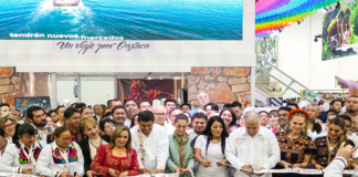 Inaugura Salomón Jara stand del Estado de Oaxaca en el Tianguis Turístico