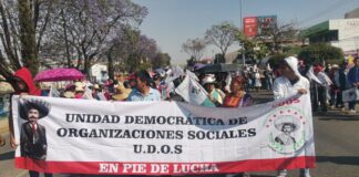Marchan organizaciones sociales en Oaxaca