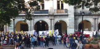 Protestan organizaciones para exigir apoyos