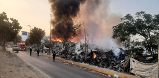 Nuevamente se incendia basurero en Riberas