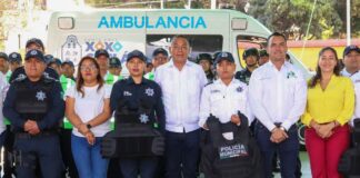 Fortalece Chente Castellanos a policía municipal para beneficio de las y los Xoxeños