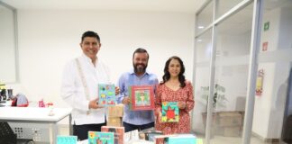 Recibe DIF Oaxaca los primeros lotes de libros para la unidad móvil de Minutos para Imaginar