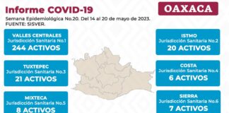 Suman 270 casos nuevos confirmados de Covid 19