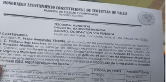 Aplica Teotitlán del Valle cobro de “piso” a transportistas