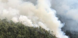 Intensifican trabajos para sofocar incendio entre Atatlahuca y Maninaltepec