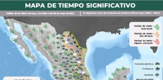 Se prevén lluvias fuertes en mayor parte del país