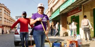 Realizan Tequio Bienestar previo a las fiestas de la Guelaguetza