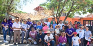 Participa Alfonso Silva Romo en Tequio para embellecer el centro histórico