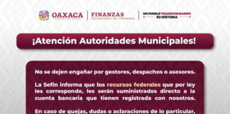Alerta Sefin a autoridades municipales no dejarse engañar por supuestos gestores