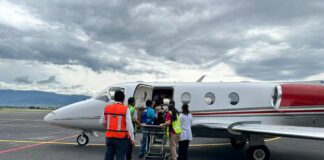 Realizan traslado aéreo de paciente con quemadura de segundo grado a CDMX