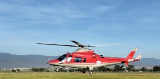En una acción coordinada, trasladan vía aérea a paciente al Hospital de Alta Especialidades