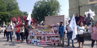 Familiares de víctimas anuncian movilizaciones a 3 años de la masacre en San Mateo del Mar