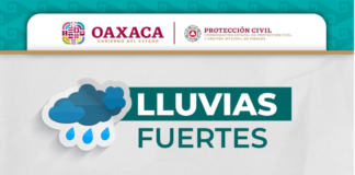 Se pronostican lluvias fuertes para Oaxaca la tarde de este miércoles