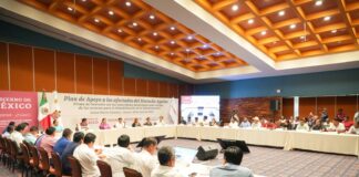 Firman Gobierno de Oaxaca, Bienestar y municipios afectados por Agatha convenio para rehabilitar infraestructura