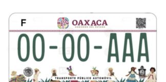 Presenta Semovi nuevas placas vehiculares que reflejan la diversidad étnica de Oaxaca