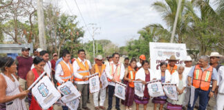 Inicia Salomón Jara pavimentación del camino a Santa María Jicaltepec con inversión de 17.6 mdp