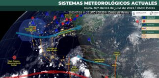 Se prevén lluvias puntuales intensas en Oaxaca, Chiapas y Tabasco