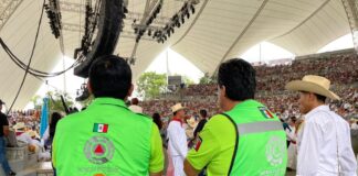 Protección Civil activa protocolo de seguridad en primer Lunes del Cerro