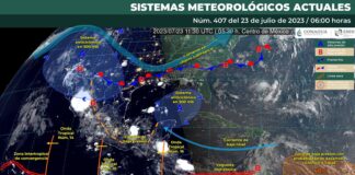 Entrada de onda tropical número 16 generará lluvias fuertes en el estado