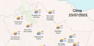 Se prevén lluvias puntuales para Oaxaca