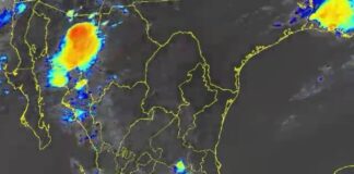 Para hoy se pronostican lluvias intensas en Chiapas, Oaxaca y Tabasco
