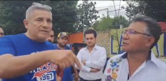 Confronta Noé Jara Cruz a comisariado ejidal por inaugurar obra sin él.
