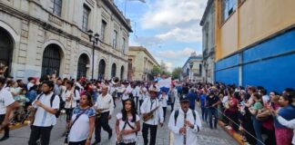 Protección Civil activa operativo en segundo Desfile de Delegaciones de la Guelaguetza