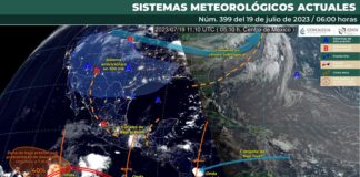 Se pronostican lluvias intensas, descargas eléctricas y granizadas en Chiapas, Guerrero y Oaxaca