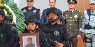 Rinde Fiscalía homenaje de cuerpo presente a AEI caído en el cumplimiento de su deber