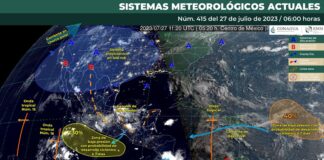 Se prevén lluvias ligeras y probabilidad de actividad eléctrica en Oaxaca
