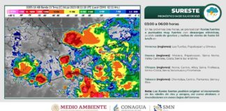 Continuarán las lluvias acompañadas de tormentas eléctricas en Oaxaca
