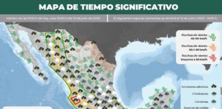 Se pronostican lluvias fuertes para Sonora, Durango y Oaxaca