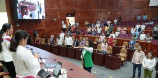 Coordinadora del PVEM en el Congreso de Oaxaca, rinde protesta como integrante de la Jucopo